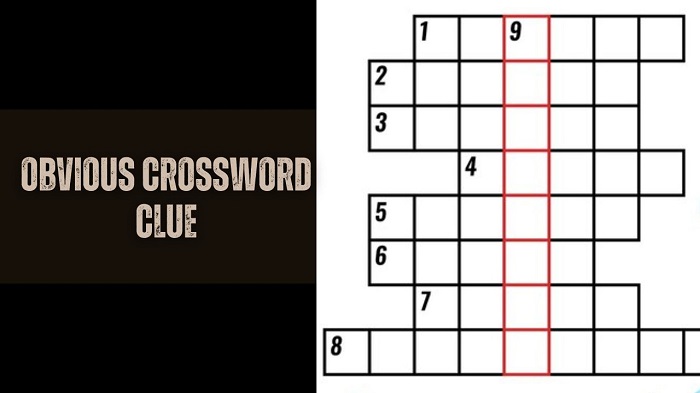 Obvious Crossword Clue